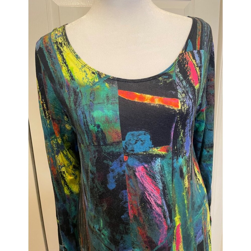 Vtg Salaam Womens Scoop Neck Tunic Top Size S Y2K 90s Fairy Twee Indie Whimsical - Picture 12 of 13
